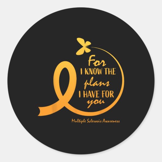 Multiple Sclerose Vrouwen Moeder Christelijke Bijb Ronde Sticker (Voorkant)