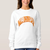 Multiple Sclerose Warrior cadeau, bloemige varsity Trui (Voorkant)