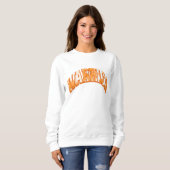 Multiple Sclerose Warrior cadeau, bloemige varsity Trui (Voorkant volledig)