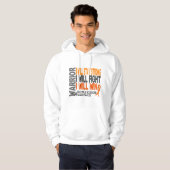 Multiple Sclerose Warrior Hoodie (Voorkant volledig)