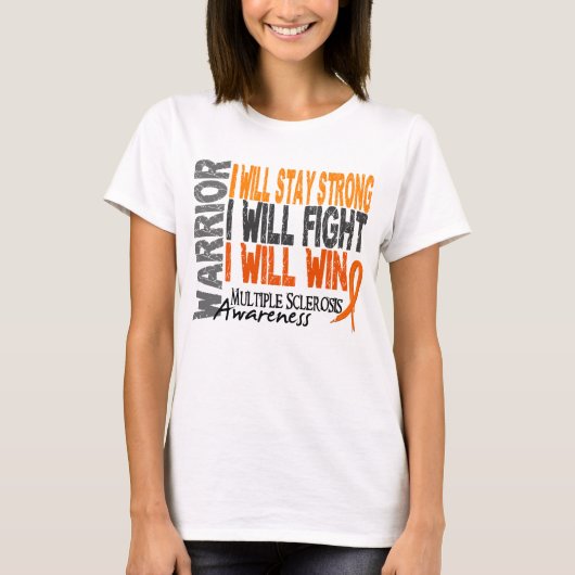 Multiple Sclerose Warrior T-shirt (Voorkant)