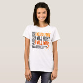 Multiple Sclerose Warrior T-shirt (Voorkant volledig)