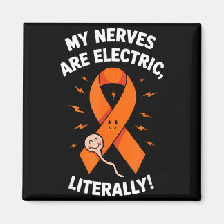 Multiple Sclerosis Awareness 2025 -orange Ribbon_  Magneet