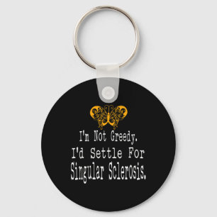 Multiple Sclerosis Awareness Butterfly Ondersteuni Sleutelhanger