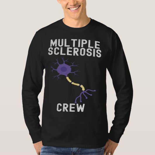 Multiple Sclerosis Awareness Cute Quotes Family T-shirt (Voorkant)