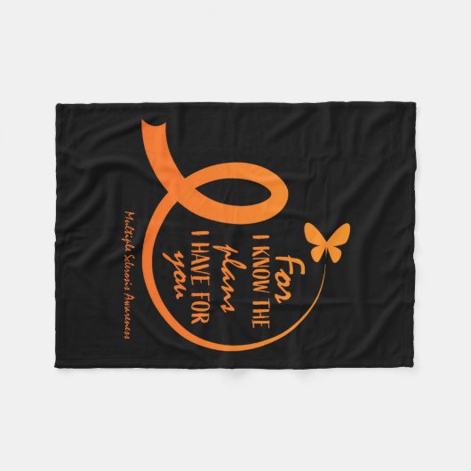 Multiple Sclerosis Awareness Gift Christelijke Bij Fleece Deken (Voorkant (Horizontaal))