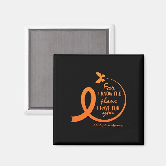 Multiple Sclerosis Awareness Gift Christelijke Bij Magneet (Voorkant / Achterkant)
