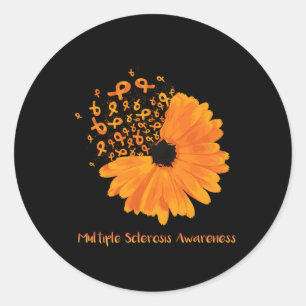 Multiple Sclerosis Awareness Lintbloem MS Hope Ronde Sticker