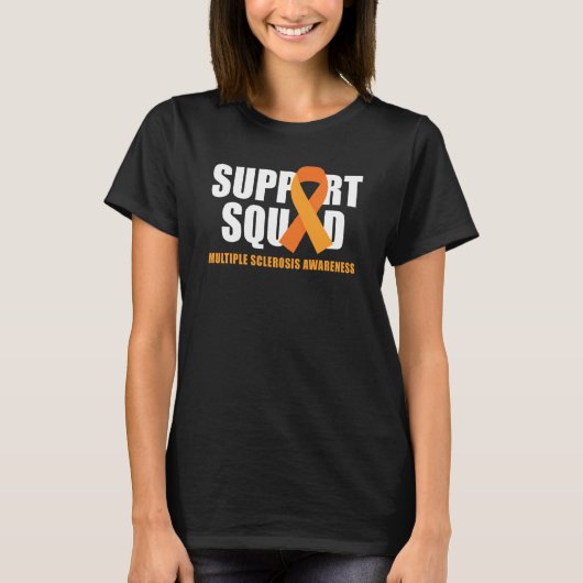 Multiple Sclerosis Awareness Month Orange Ribbon a T-shirt (Voorkant)