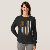 Multiple Sclerosis Awareness Month Orange Ribbon a T-shirt (Voorkant volledig)