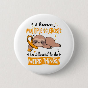 Multiple Sclerosis Awareness Month Ribbon Gifts Ronde Button 5,7 Cm
