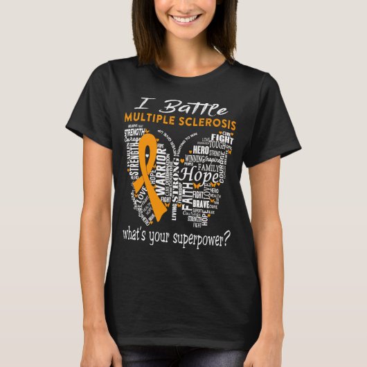 Multiple Sclerosis Awareness Month Ribbon Gifts T-shirt (Voorkant)