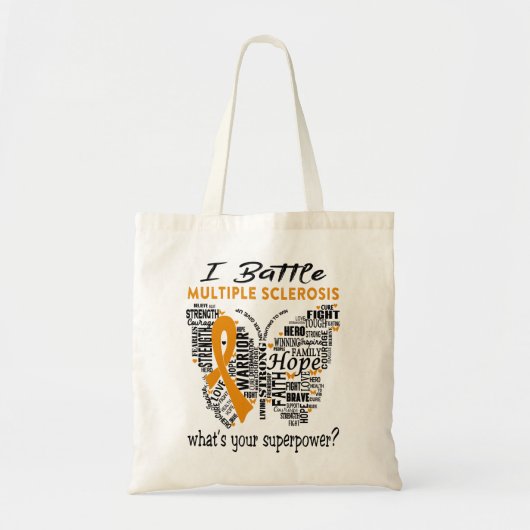 Multiple Sclerosis Awareness Month Ribbon Gifts Tote Bag (Voorkant)