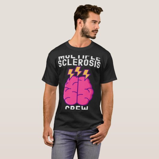 Multiple Sclerosis Awareness MS  Quotes Family T-shirt (Voorkant volledig)