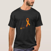 Multiple Sclerosis Awareness Ribbon Haar gevecht i T-shirt (Voorkant)