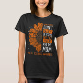 Multiple Sclerosis Awareness Ribbon Mom Warrior T-shirt (Voorkant)