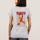 Multiple Sclerosis Awareness t-shirt, MS-krijger T-shirt (Achterkant)