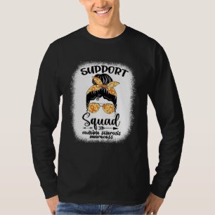 Multiple Sclerosis Bewustzijn Rommelige Knot Krijg T-shirt