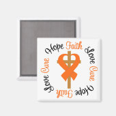 Multiple Sclerosis Faith Hope Cross Magneet (Voorkant / Achterkant)