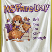 Multiple Sclerosis Flare Day MS Warrior Gift Fleece Deken