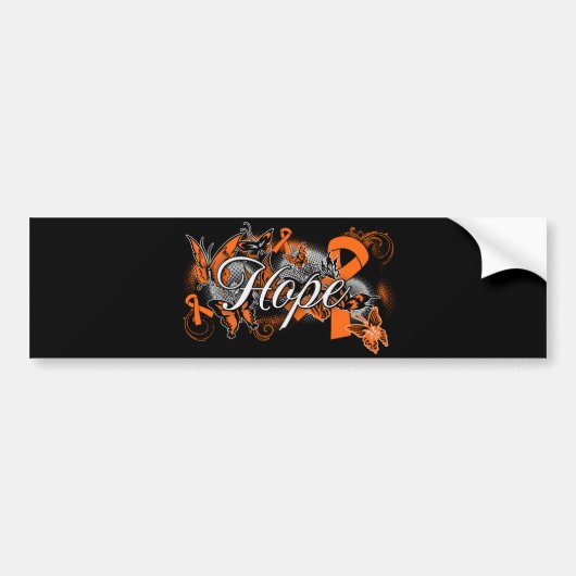 Multiple Sclerosis Hope Garden Ribbon Bumpersticker (Voorkant)