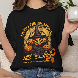 Multiple Sclerosis, lepel oranje lint cadeau, T-shirt