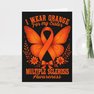 Multiple Sclerosis Ms Awareness I Wear Orange For Kaart