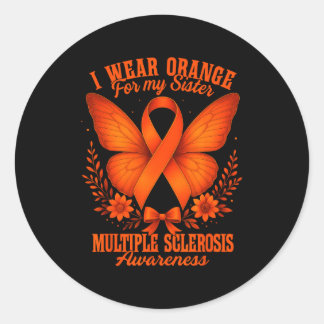 Multiple Sclerosis Ms Awareness I Wear Orange For Ronde Sticker