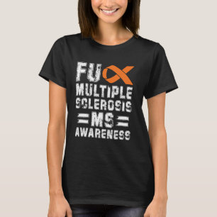 Multiple Sclerosis MS-bewustzijnsverklaring Sclero T-shirt