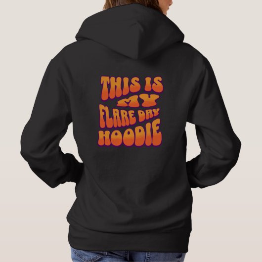 Multiple Sclerosis MS Flare Day back design Hoodie (Achterkant)