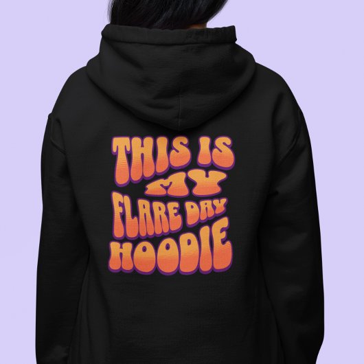 Multiple Sclerosis MS Flare Day back design Hoodie