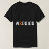 Multiple Sclerosis Warrior Awareness MS Oranje rib T-shirt (Design voorkant)
