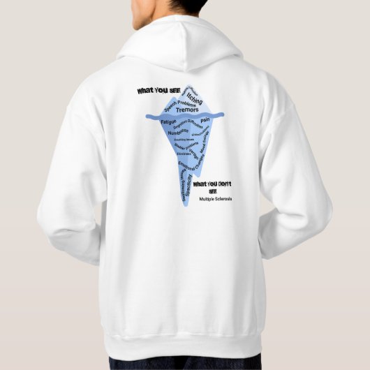 Multiple Sclerosis Warrior MS fighter Hoodie (Achterkant)