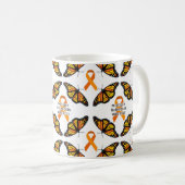 Multiple Sclerosis Warrior Vlinders koffiekopje Koffiemok (Voorkant rechts)