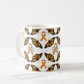 Multiple Sclerosis Warrior Vlinders koffiekopje Koffiemok (Voorkant links)