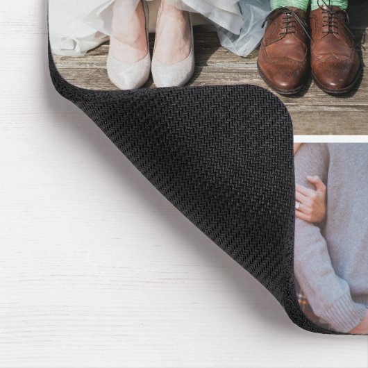 Multiple snapshots engage couple photos collage muismat (Hoek)