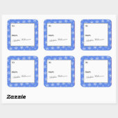 Multiple Snowflakes Christmas Gift Label (Vel)