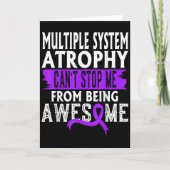 Multiple System Atrophy Msa Awareness Can't Stop M Kaart (Voorkant)