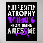 Multiple System Atrophy Msa Awareness Can't Stop M Poster (Voorkant)