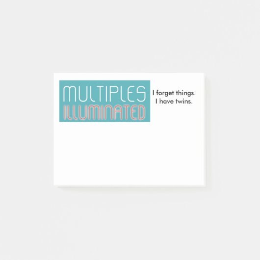 Multiples Illuminated Post-it Blocnote (Twins) Post-it® Notes (Voorkant)