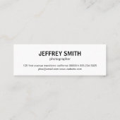 Multiples / White Texture Mini Visitekaartje (Achterkant)