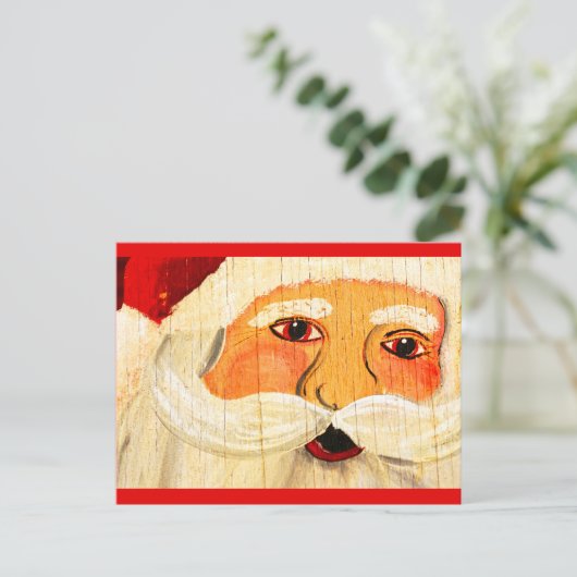  multiplex Santa Feestdagenkaart (Staand voorkant)