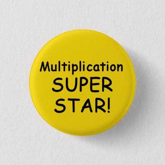 Multiplicatie Super Star-Button Ronde Button 3,2 Cm (Voorkant)