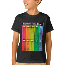 Multiplicatietabellen Times 1 tot 10 Kinder T-Shir