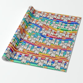 Multipups regenboogcadeautje cadeaupapier