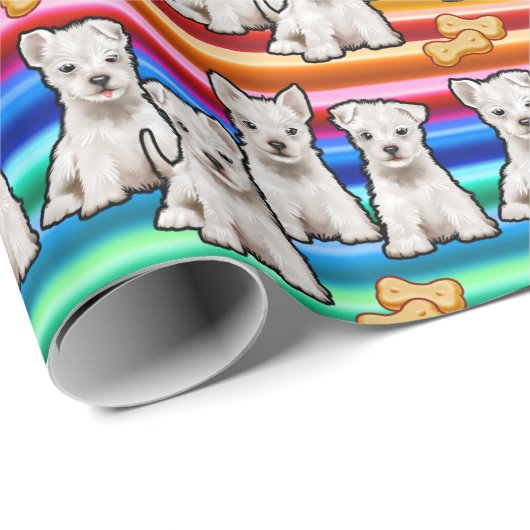 Multipups regenboogcadeautje cadeaupapier (Rol Hoek)