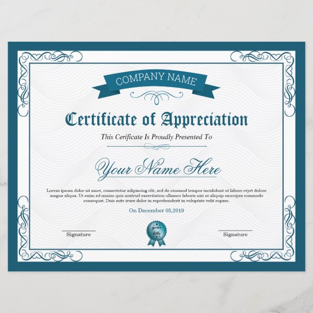 Multipurpose Certificate (Voorkant)