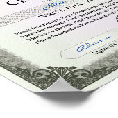 Multipurpose Certificate Poster (Hoek)