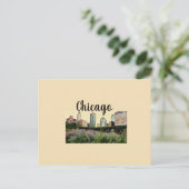 Multipurpose Chicago, IL skyline briefkaart (Staand voorkant)