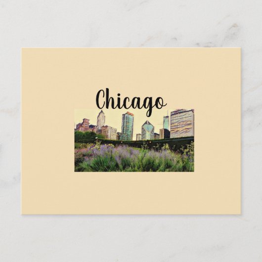 Multipurpose Chicago, IL skyline briefkaart (Voorkant)